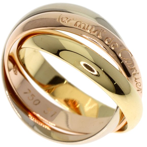 CARTIER 18k Yellow Gold Trinity Ring #51 - Picture 1 of 8